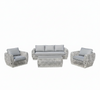 Indi 4 Piece Rattan Garden Furniture Sofa Set - Grey