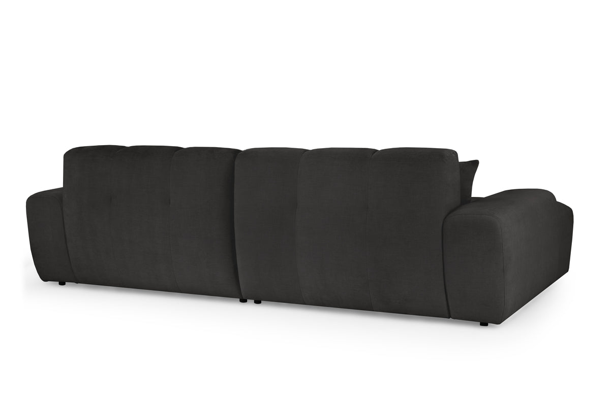 Eve Corner Sofa Grey Left Hand Facing Beehive