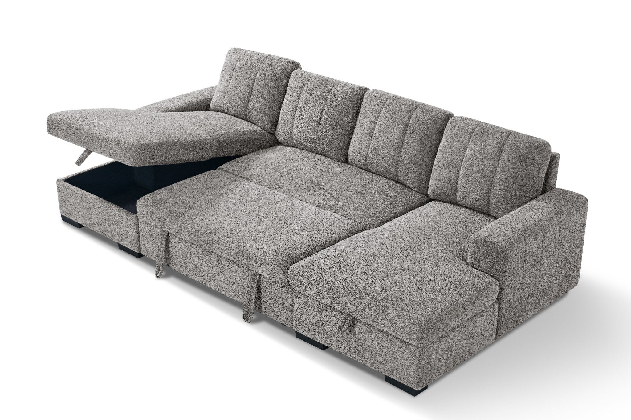 Jesse U Shape Sofa Bed in Grey 1