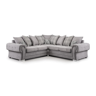 Jude Scatterback Sofa Grey Large Corner