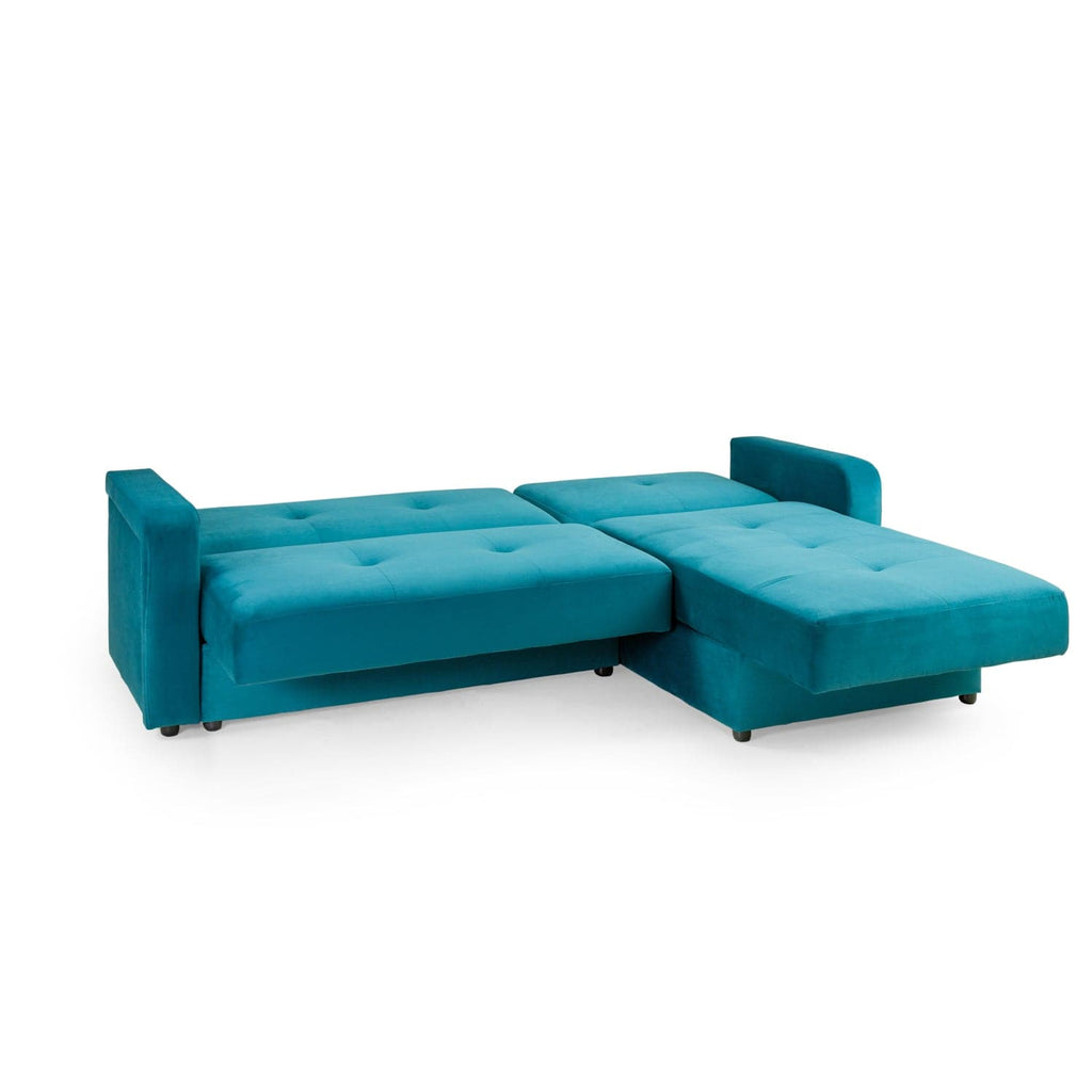 Cannon Sofabed Plush Teal Universal Corner AMC Furniture