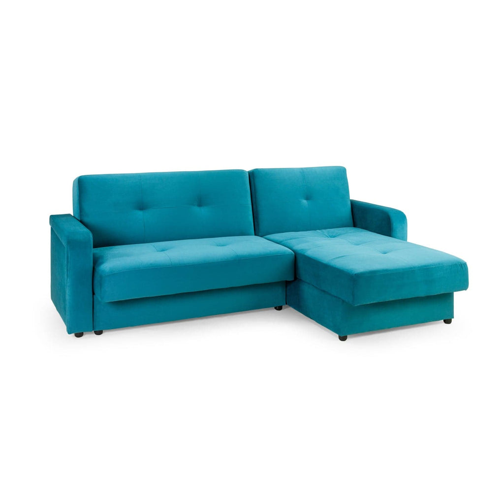 Cannon Sofabed Plush Teal Universal Corner AMC Furniture