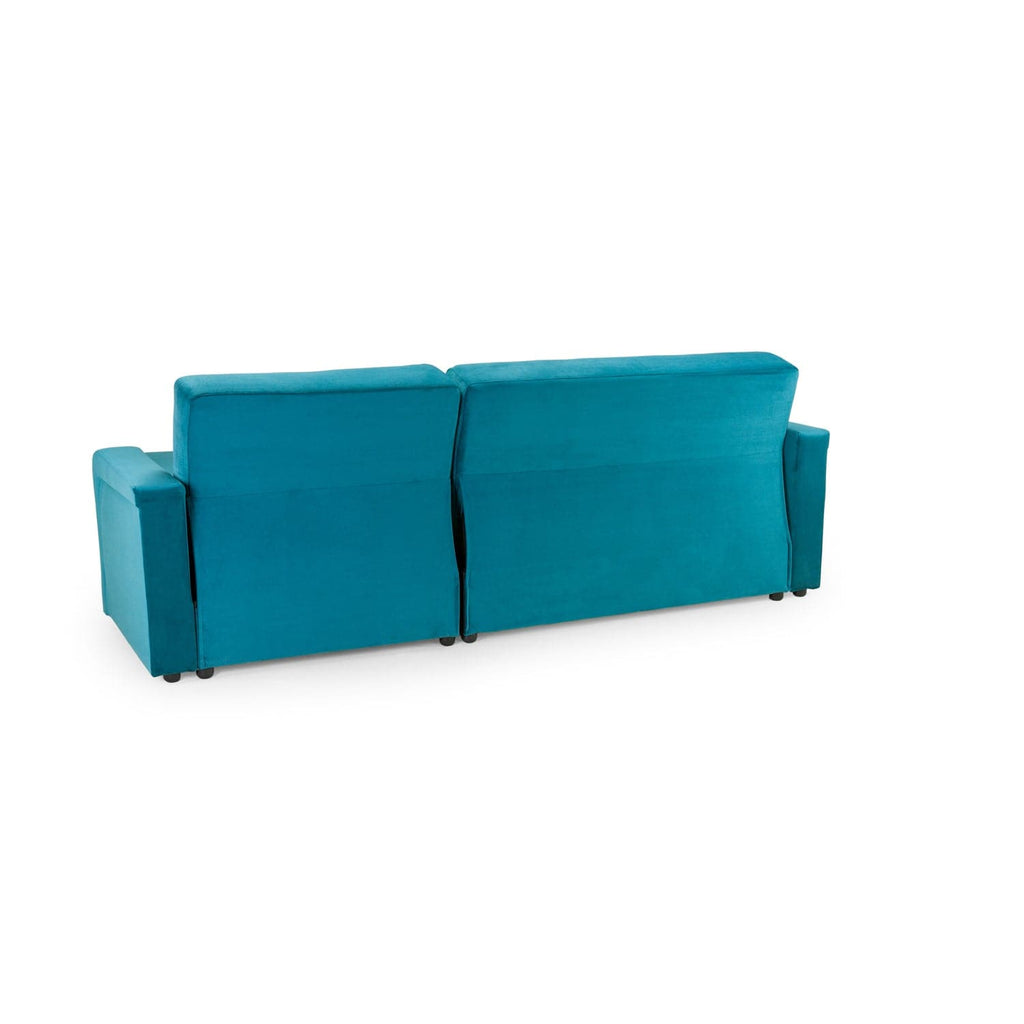 Cannon Sofabed Plush Teal Universal Corner AMC Furniture