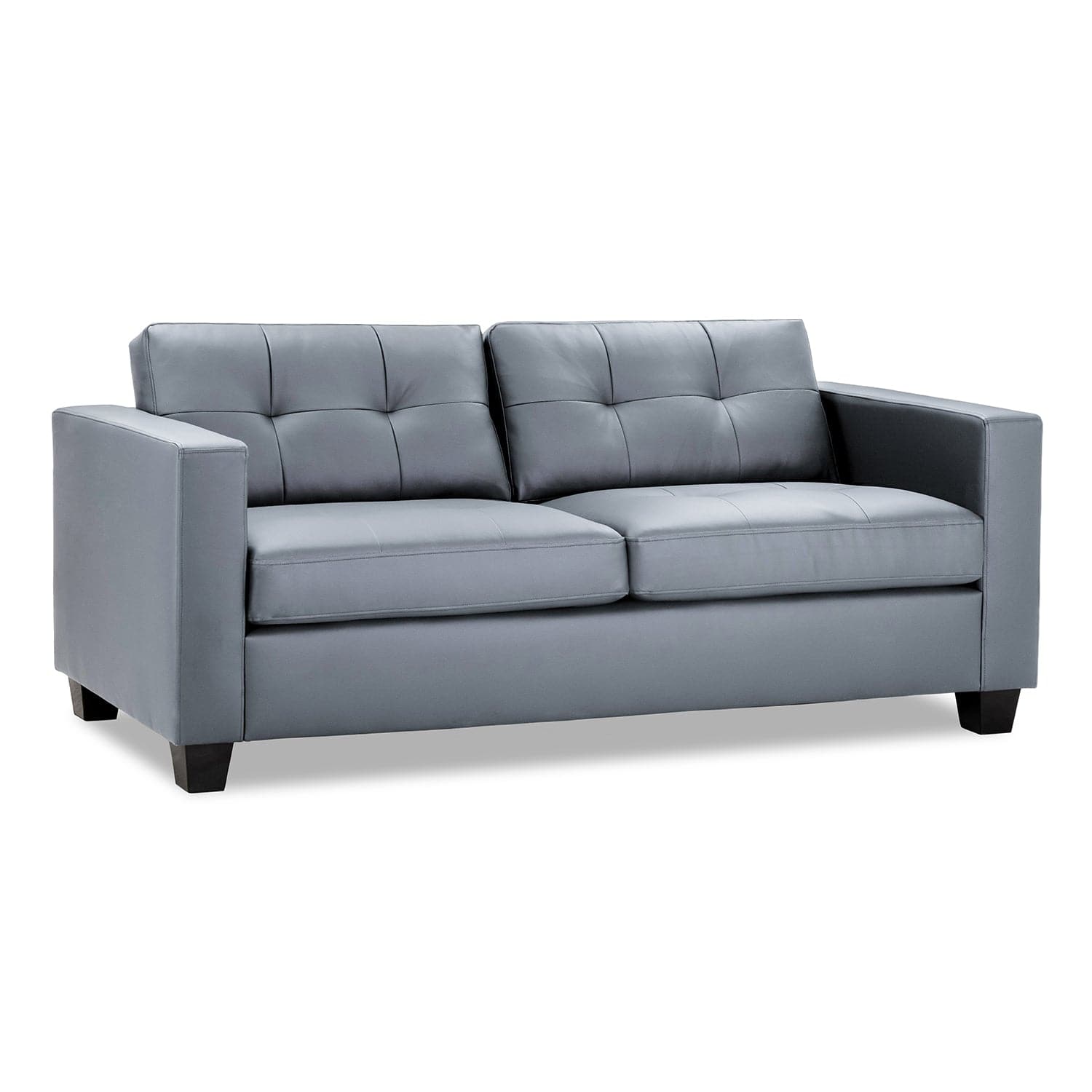 Kew Three Seater Sofa in Grey - front view (7023855730752)
