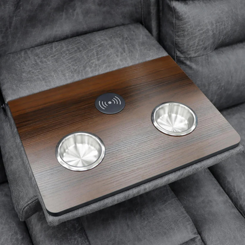 Leo Tech Recliner Sofa Grey 3 Seater,9 (15320508399994)