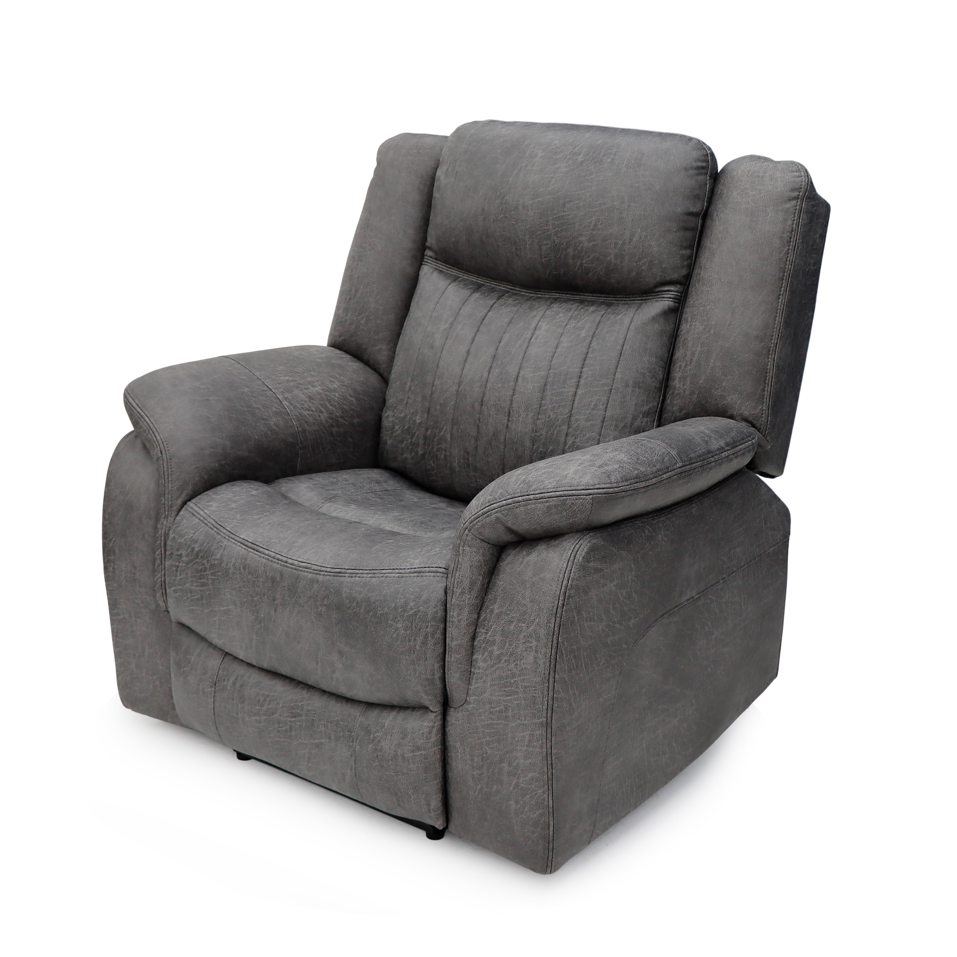 Strand Electric Recliner Sofa Grey Armchair - AMC Furniture