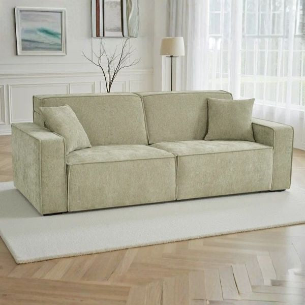 Louie Electric Sofabed Green 3 Seater