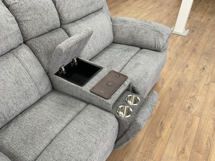 Lyra Electric Recliner Grey 2 Seater,4 (15320515543418)