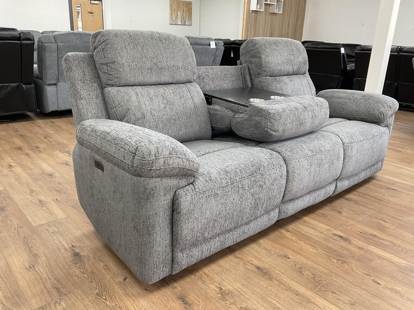 Lyra Electric Recliner Grey 3 Seater,3 (15320515576186)
