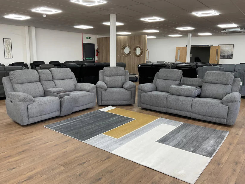 Lyra Electric Recliner Grey 3 Seater,6 (15320515576186)