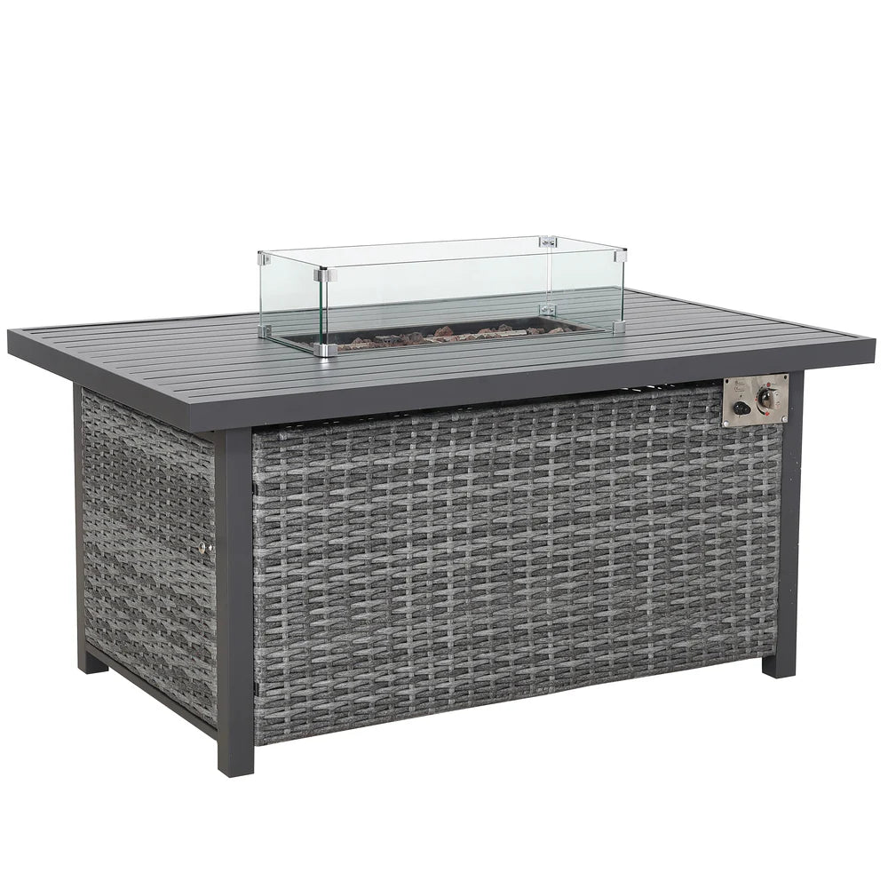 Cadiz Large Corner Dining Set with Firepit Table (Right Hand) - AMC Furniture