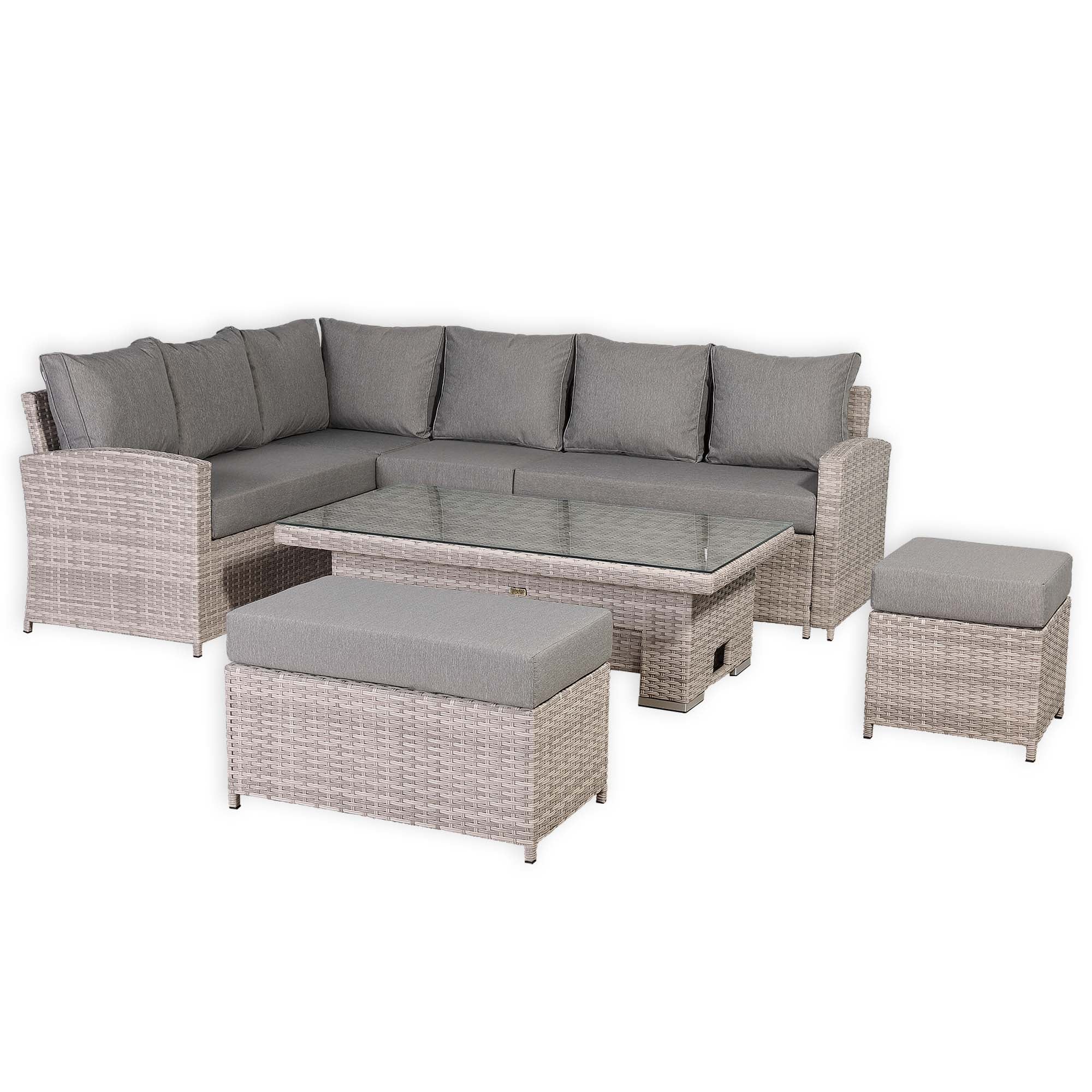 Sorrento Large Corner Dining Set LH - AMC Furniture