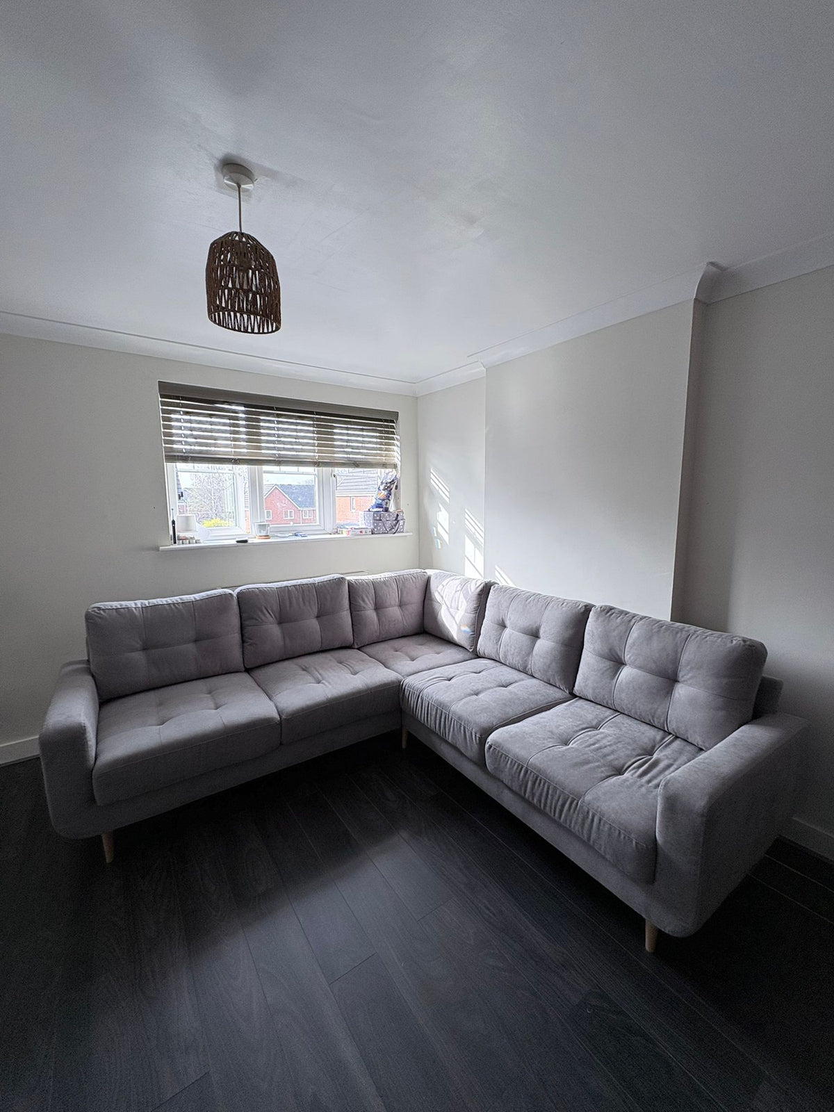 Madison Sofa Grey Large Corner