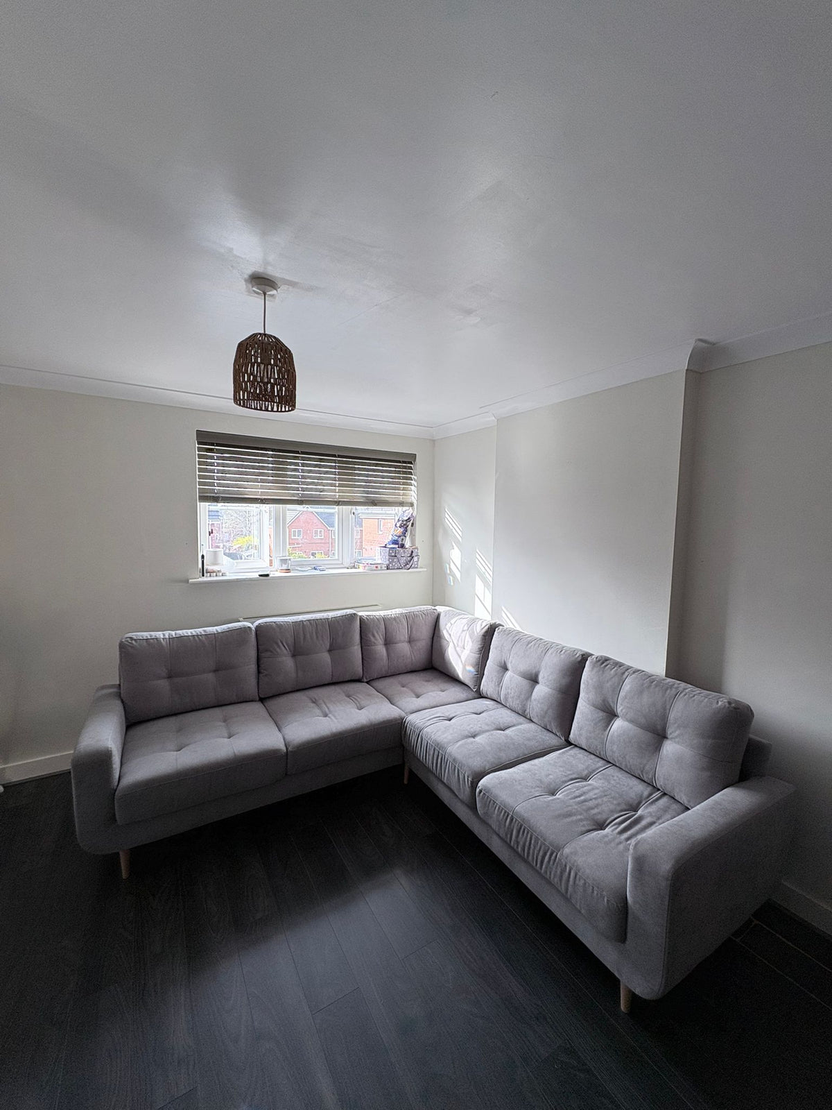 Madison Sofa Grey Large Corner