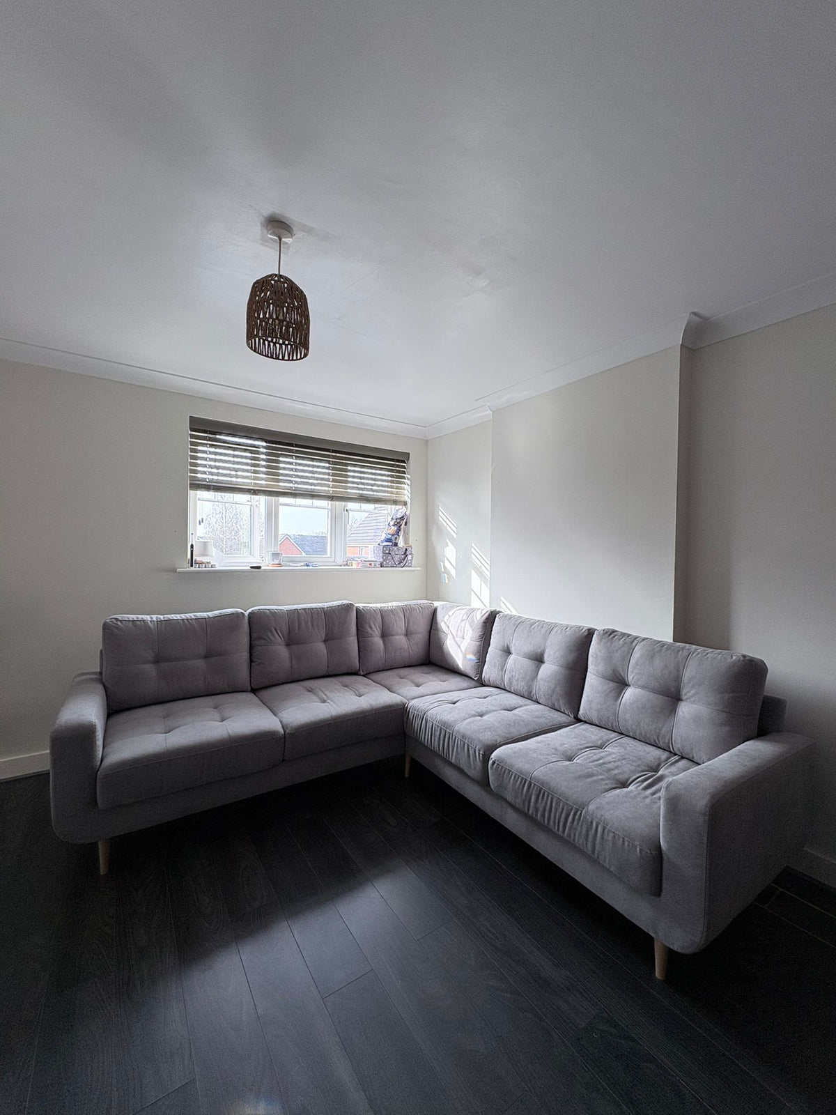Madison Sofa Grey Large Corner