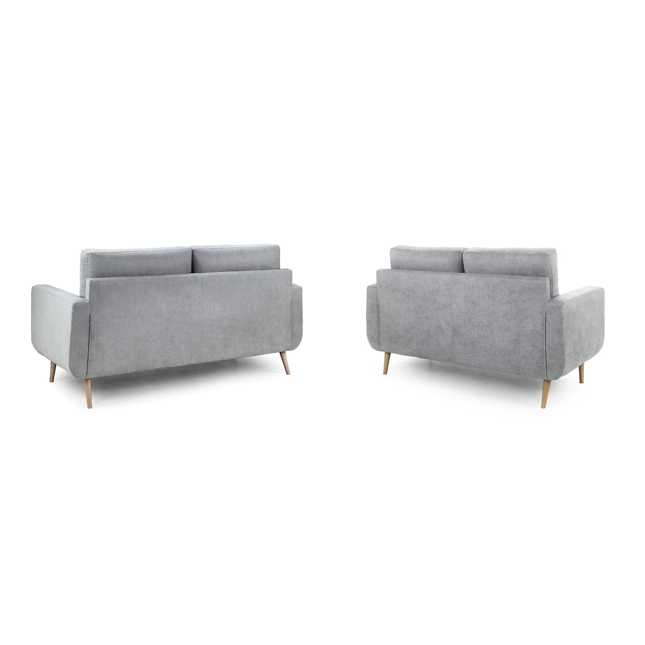 Madison Grey Three Plus Two Seater Sofa Set - back view (7021695434816)