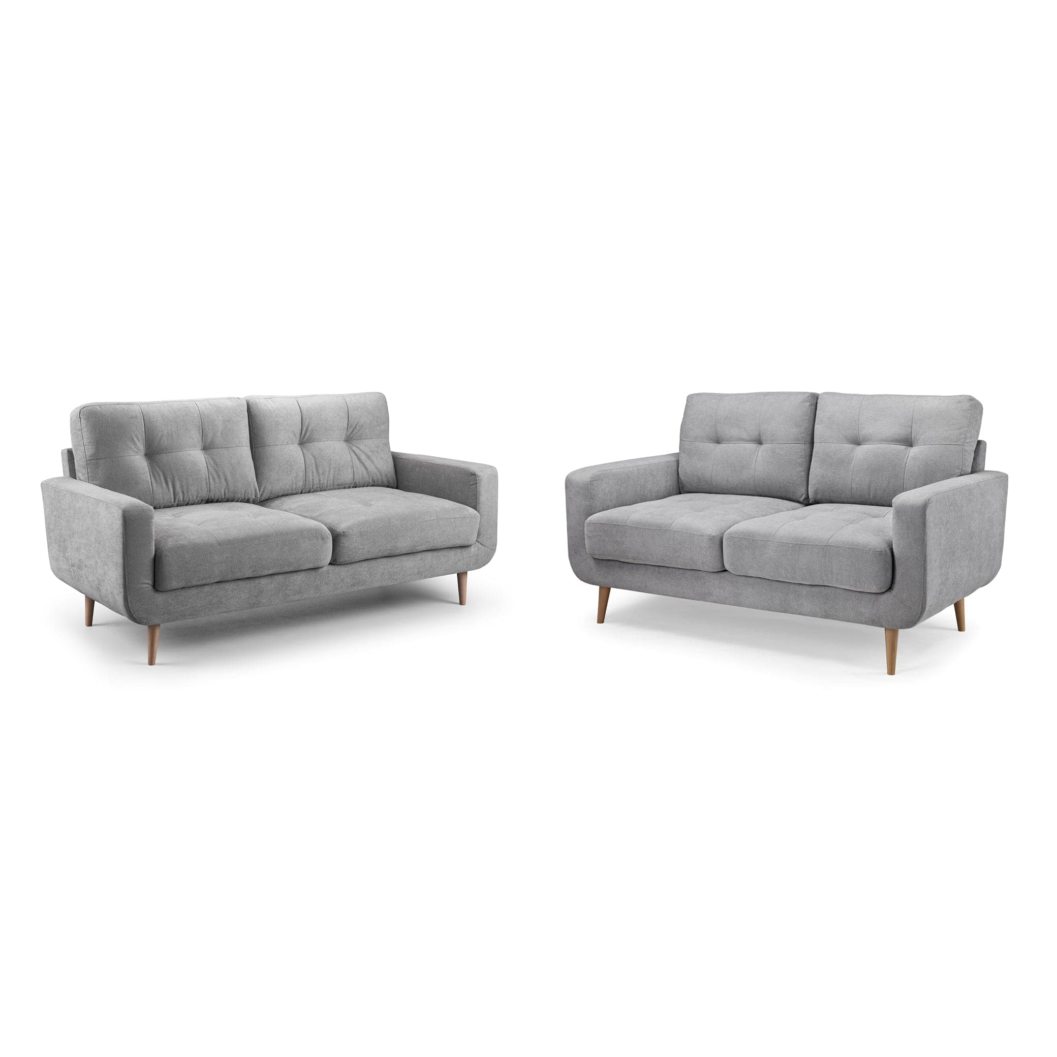 Madison Grey Three Plus Two Seater Sofa Set - front view (7021695434816)