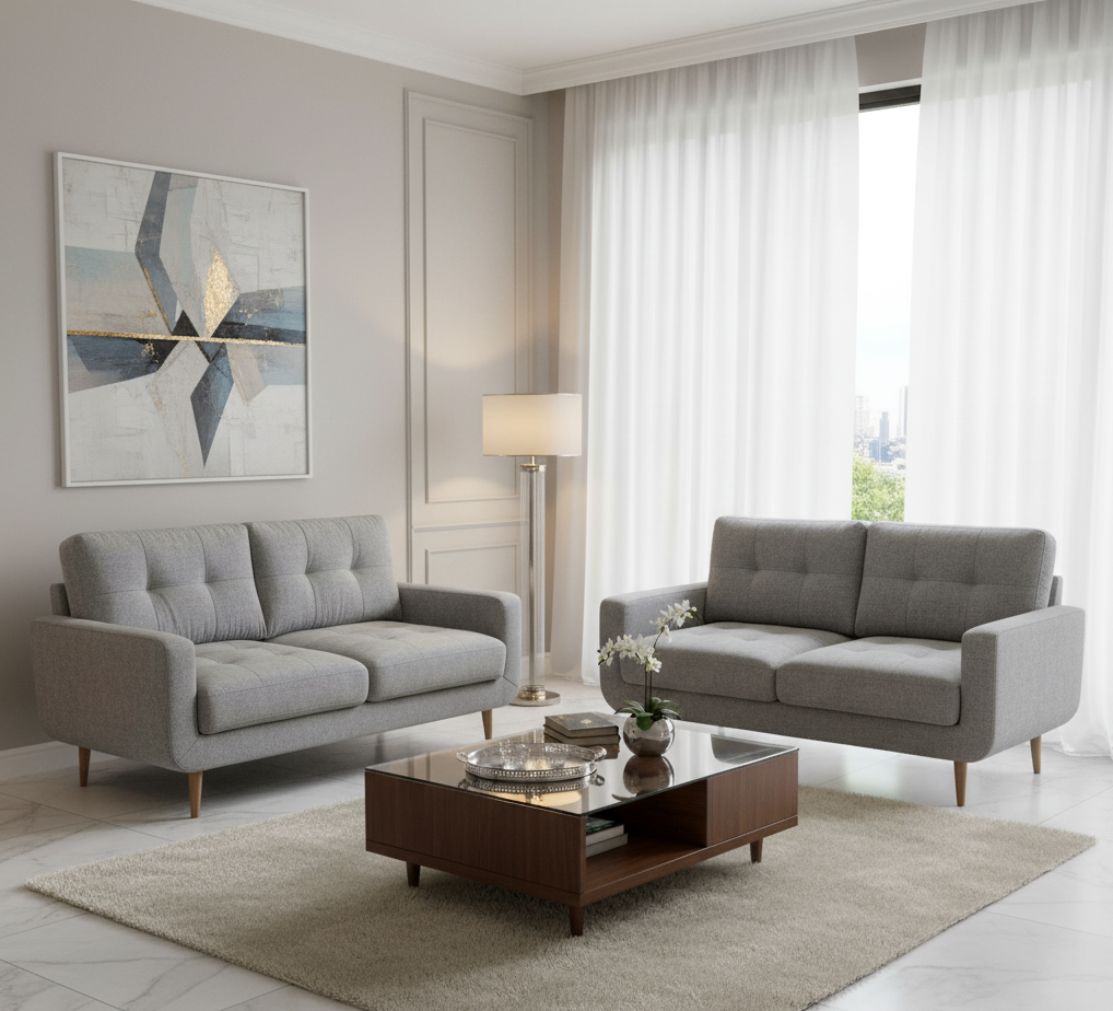 Madison Sofa Grey 3+2 Set