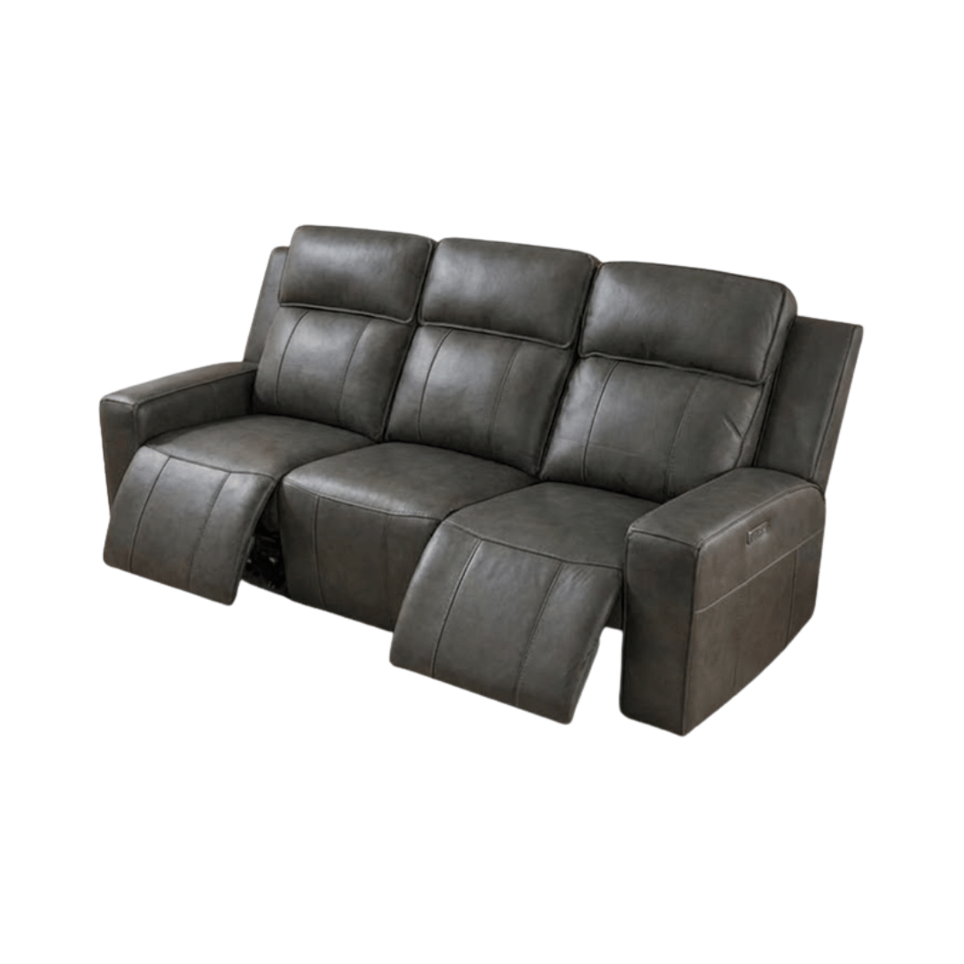  Madrid Electric Reclining 3 Seater in Grey 0