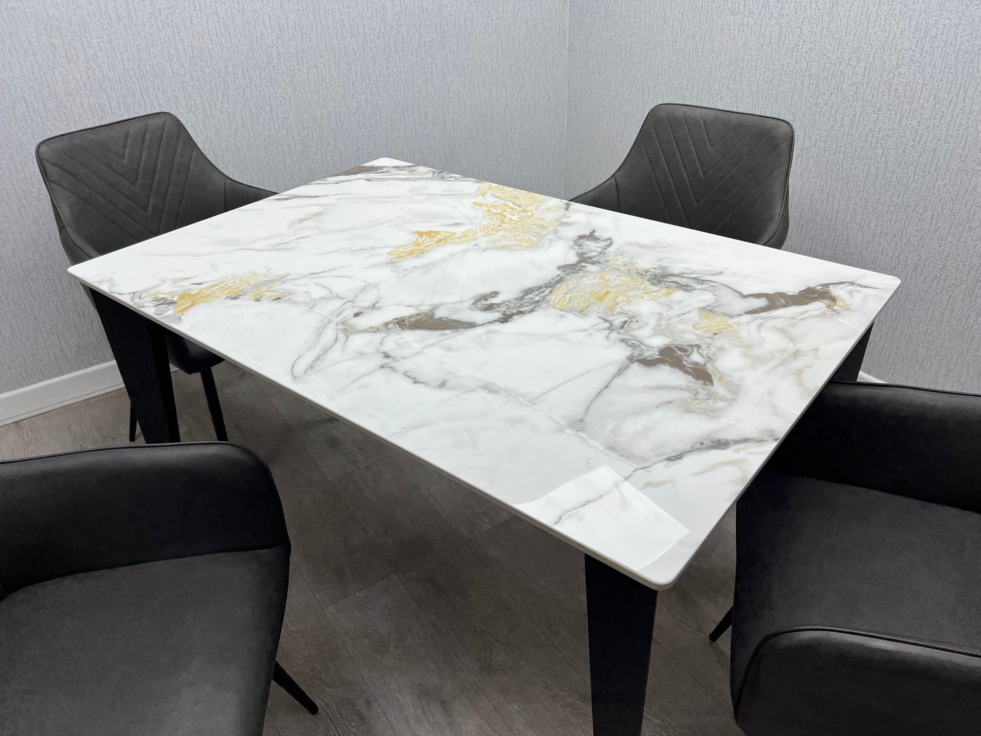 Miami Ceramic Cream & Gold Table,4 (15294077600122)