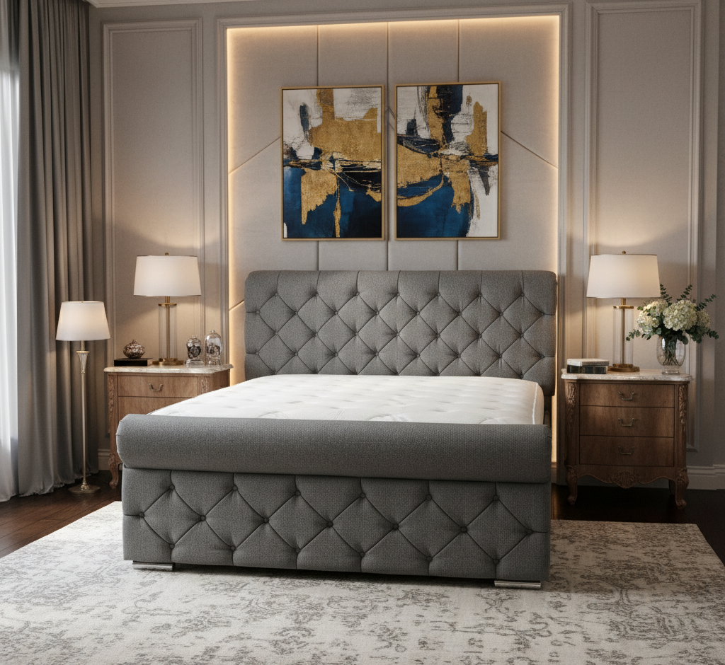 Milano Sleigh Bedframe