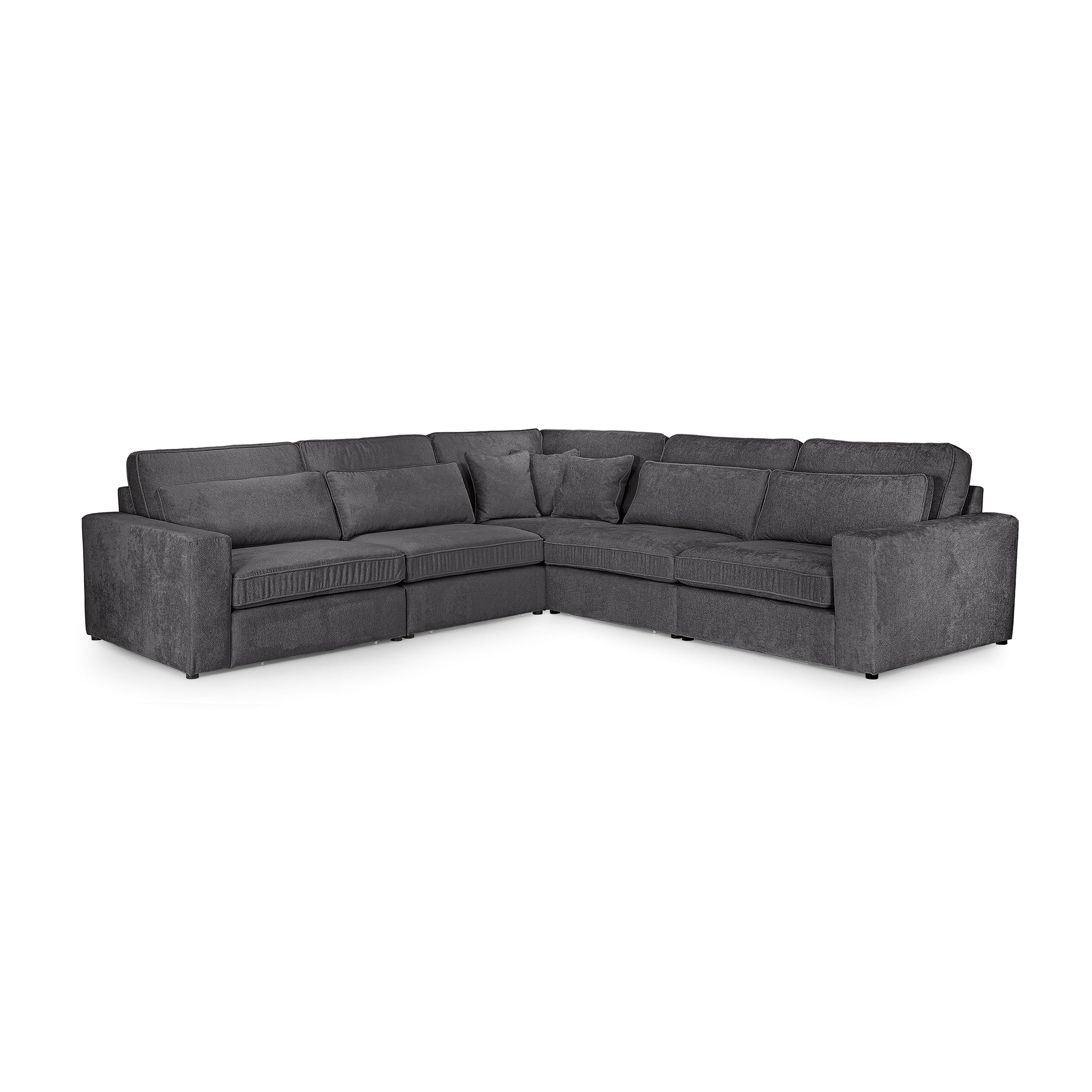 Modena Modular Sofa Grey Large Equal Corner (7024796303424)