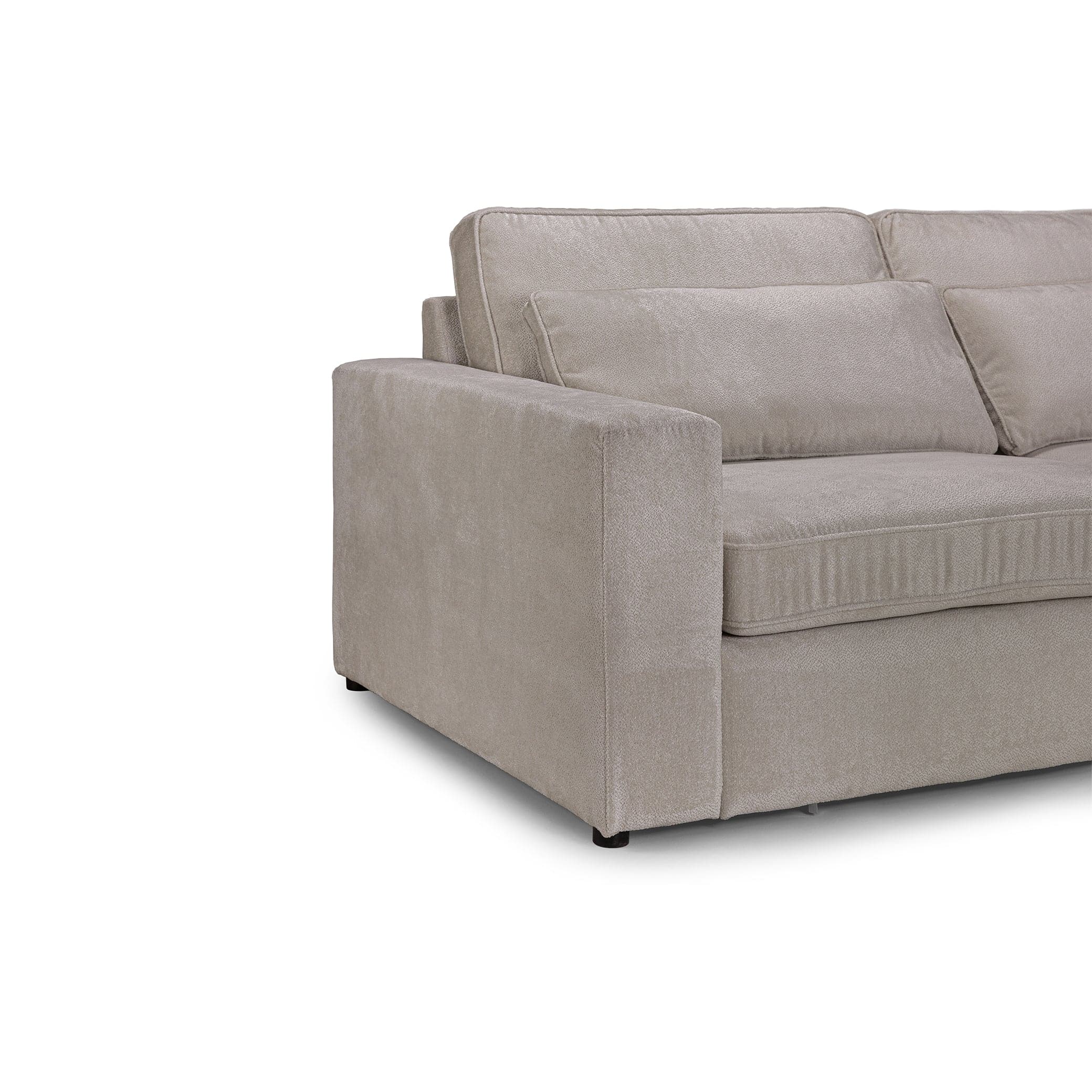 Modena Modular Mocha Right Hand Corner Sofa - left arm view (7024776872000) (14699506336122)