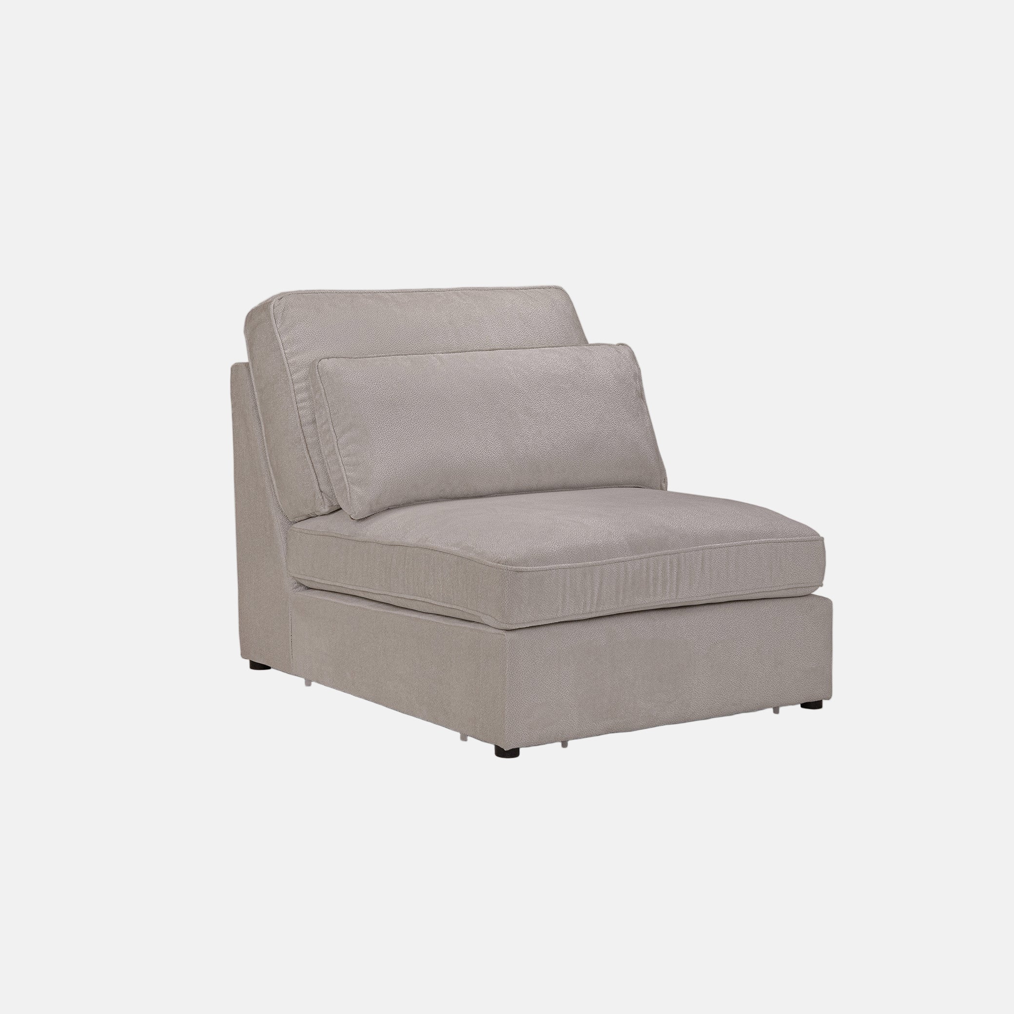 Modena Modular Mocha Sofa – Armless Piece– front view (14699506762106)