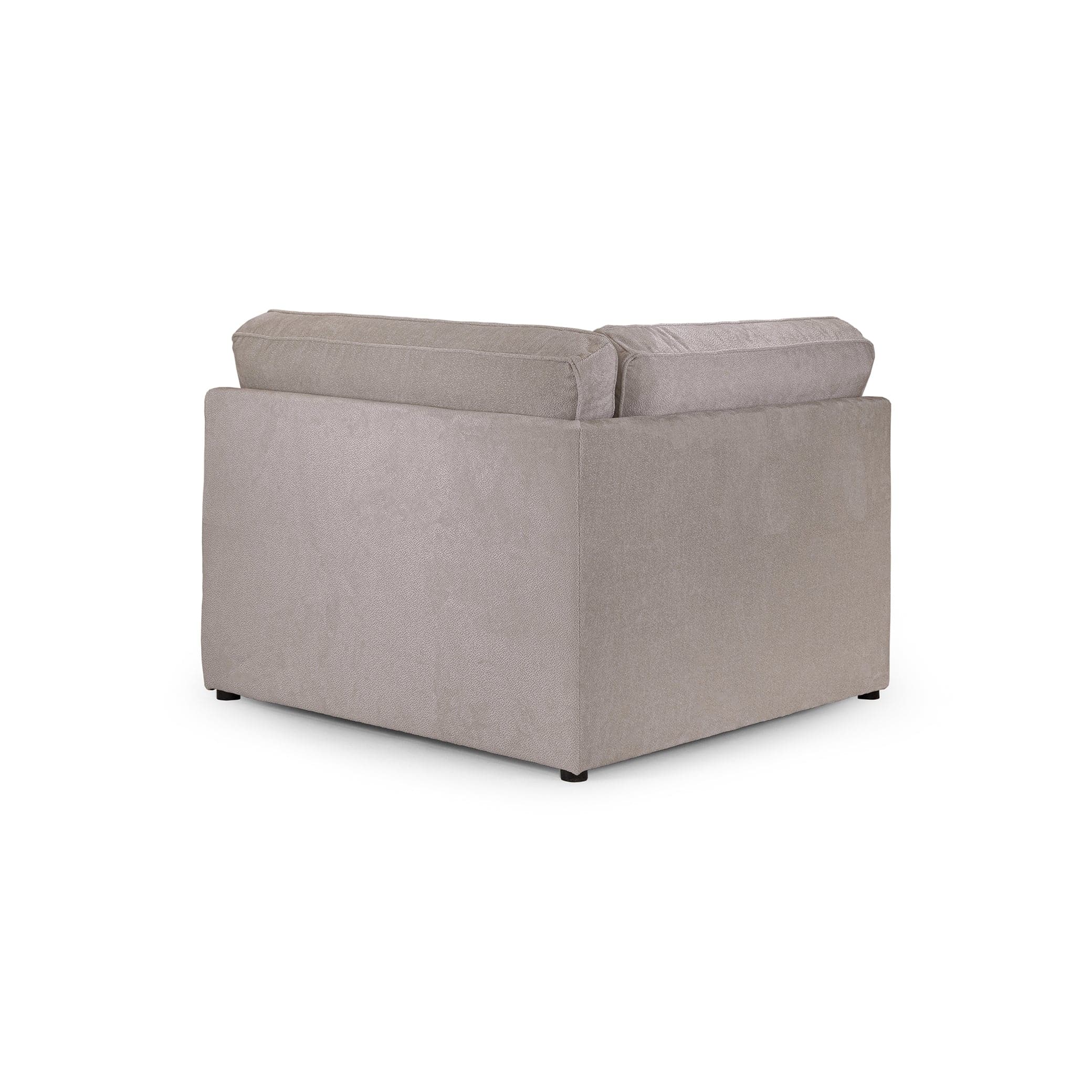 Modena Modular Sofa Mocha Corner Piece – back view (7024698392640)