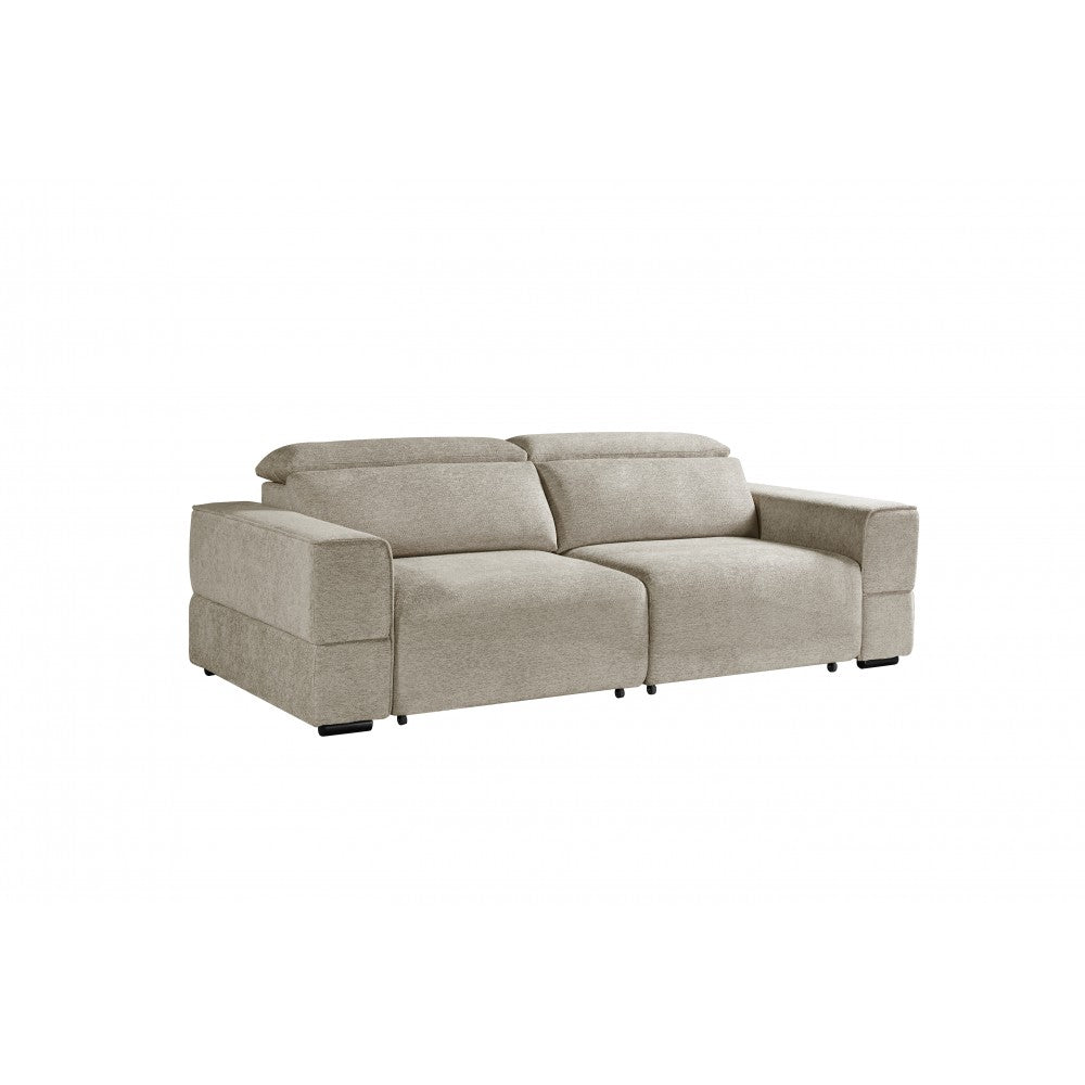 Ophelia Electric Reclining 3 Seater Sofa Bed in Mikah Wickes - side view (15397911626106)