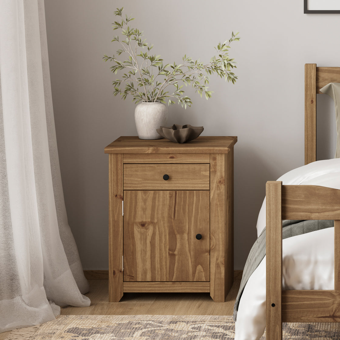 HAVANA PINE BEDSIDE CABINET (1 PACK) (14969139888506)