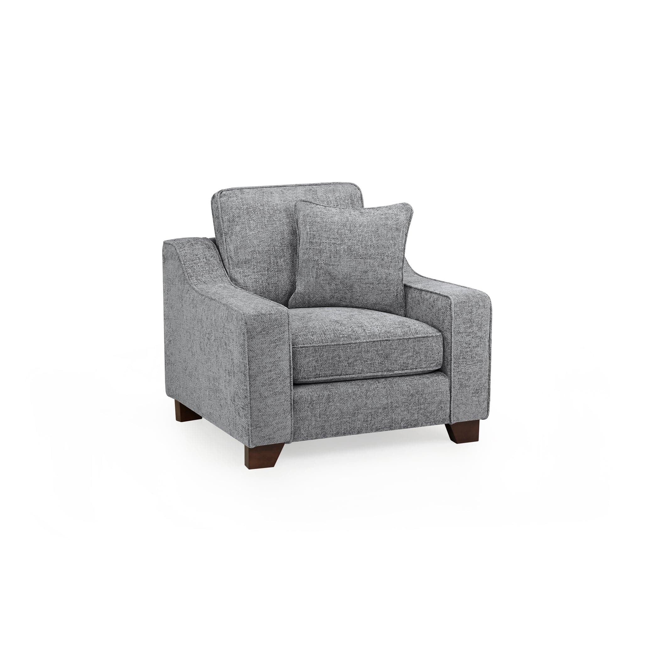 Orion Sofa Slate Armchair - Front view (7025581916224)