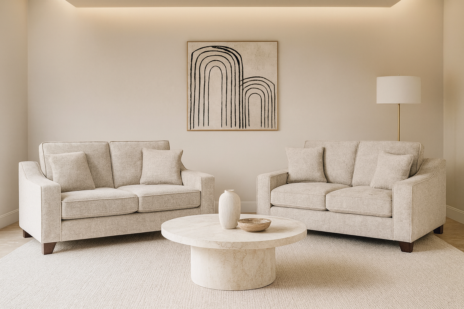 Orion Sofa Stone 3+2 Set (7025555734592)