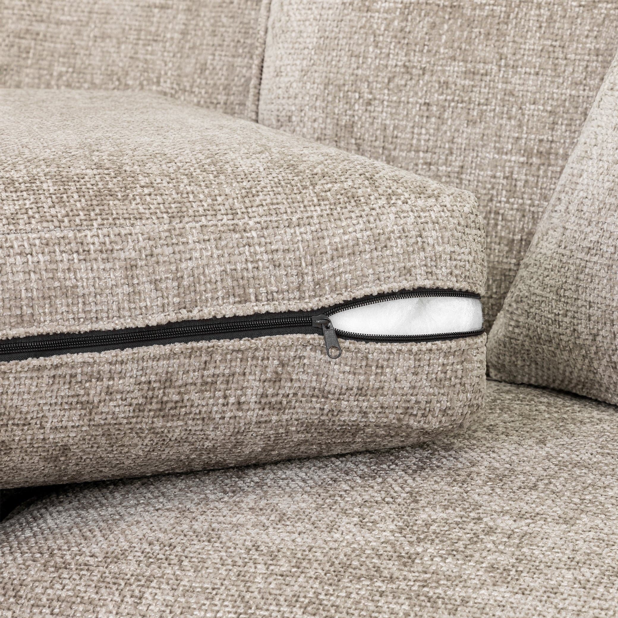 Orion Sofa Stone Armchair - Cushion View (7025563009088)
