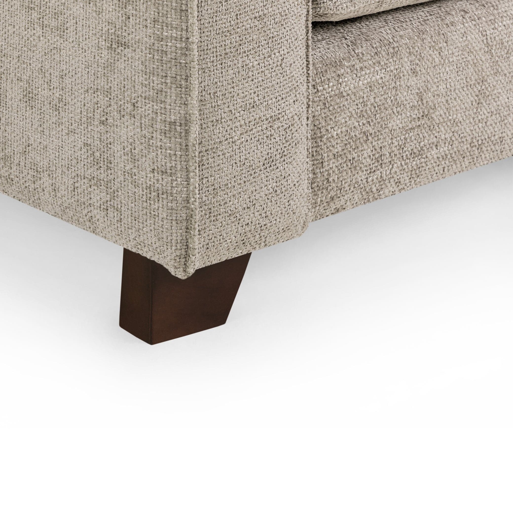 Orion Sofa Stone Armchair - Leg View (7025563009088)