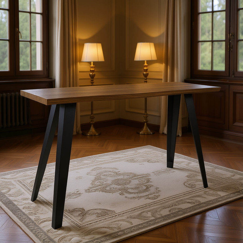 Orwell Natural Curved Console Table