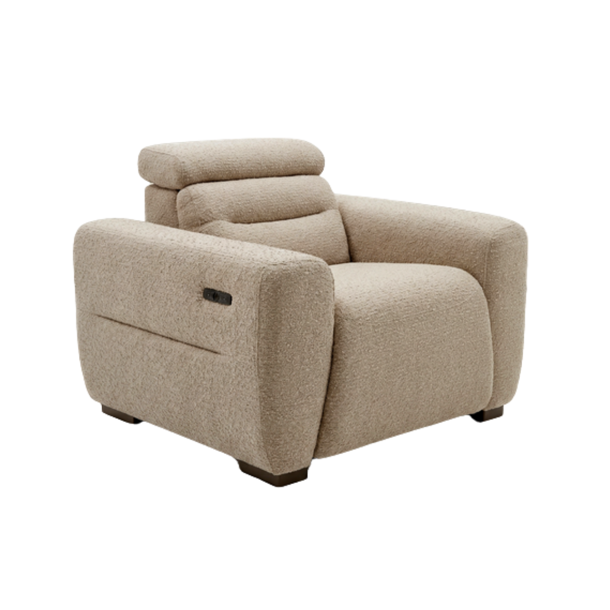 Osaka Electric Recliner Beige Armchair - AMC Furniture