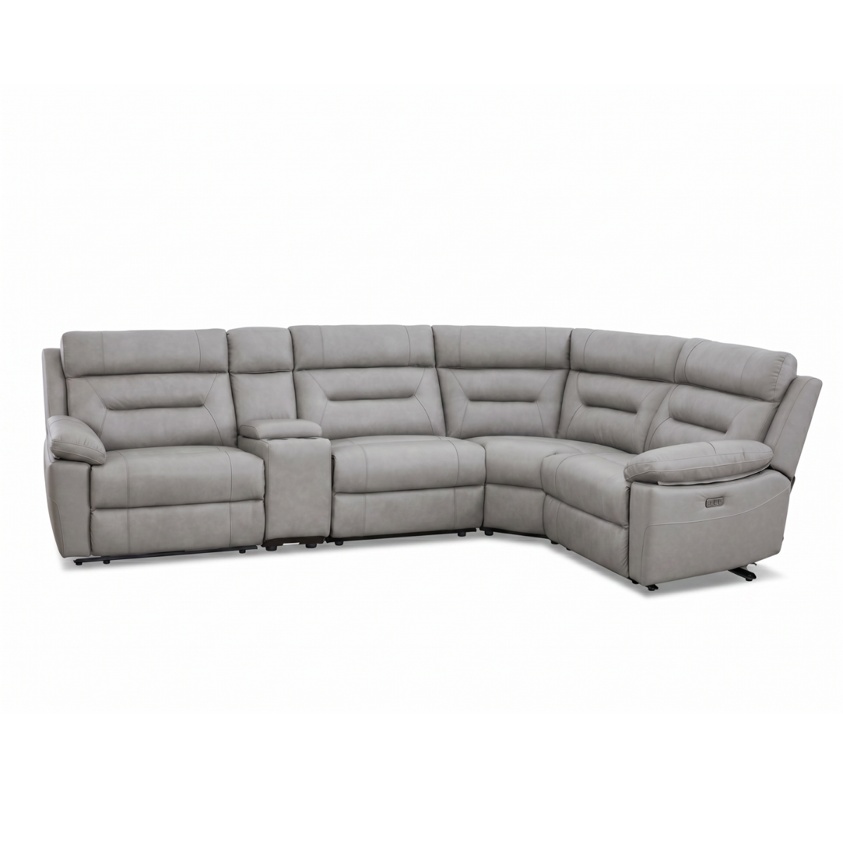 Oscar Power Reclining Corner Sofa in Leather Meta Sofa