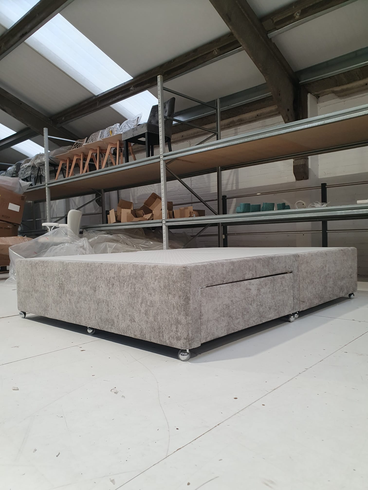 King 2 Drawer Divan Base in Truffle (Clearance) - AMC Furniture