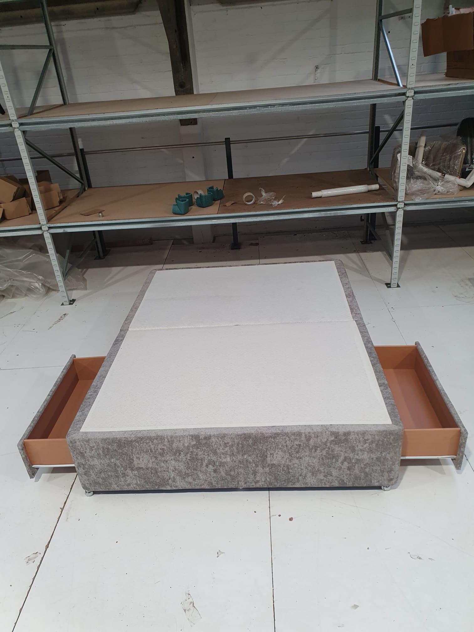 King 2 Drawer Divan Base in Truffle (Clearance) - AMC Furniture