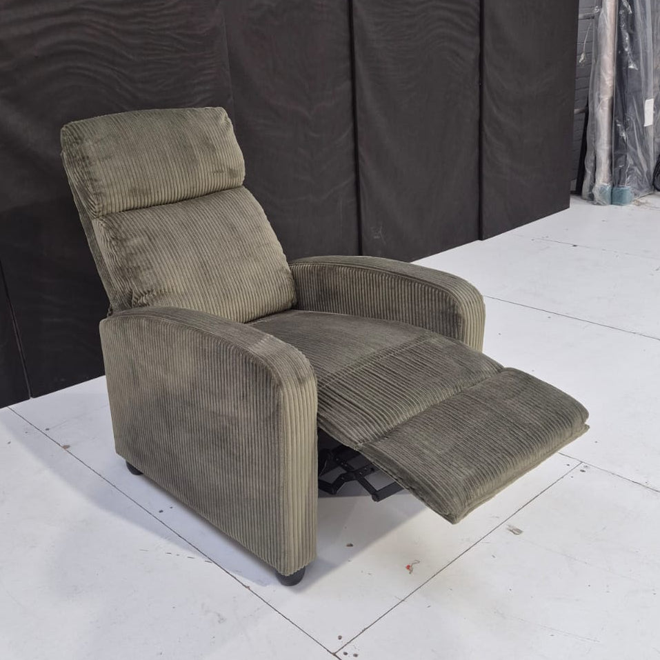 Sanza Corduroy Upholstered  Recliner 49216 - AMC Furniture