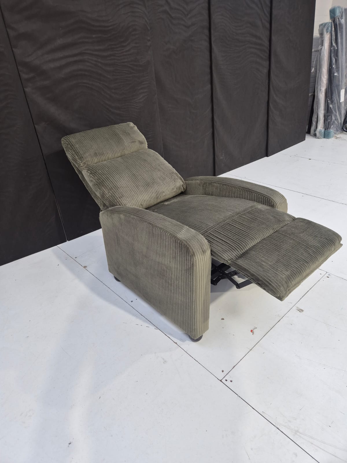Sanza Corduroy Upholstered  Recliner 49216 - AMC Furniture