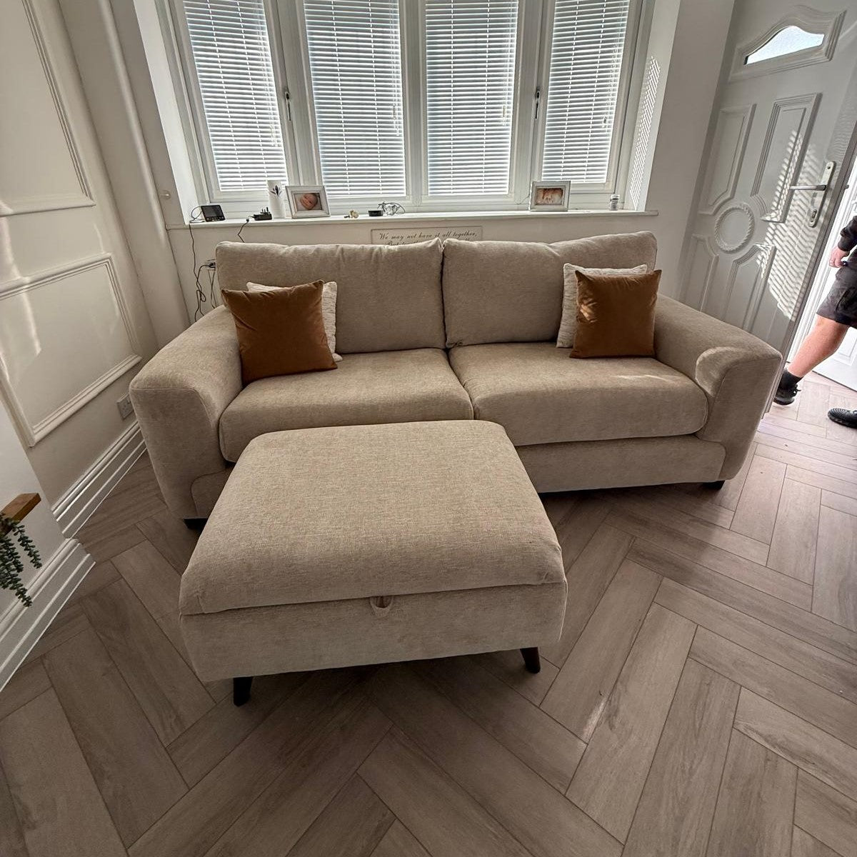Eden 2 Seater Sofa in Sand Lebus