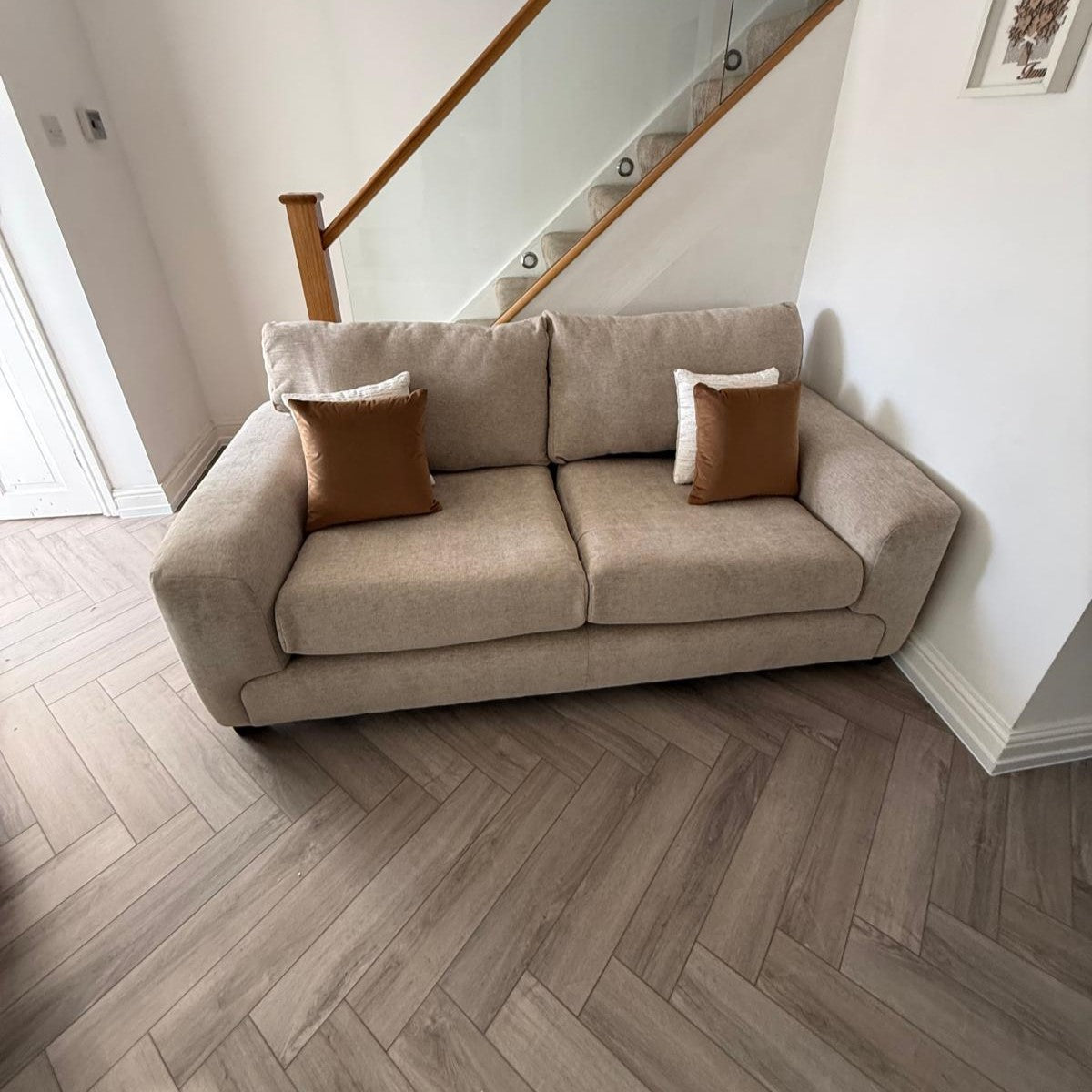 Eden 2 Seater Sofa in Sand Lebus
