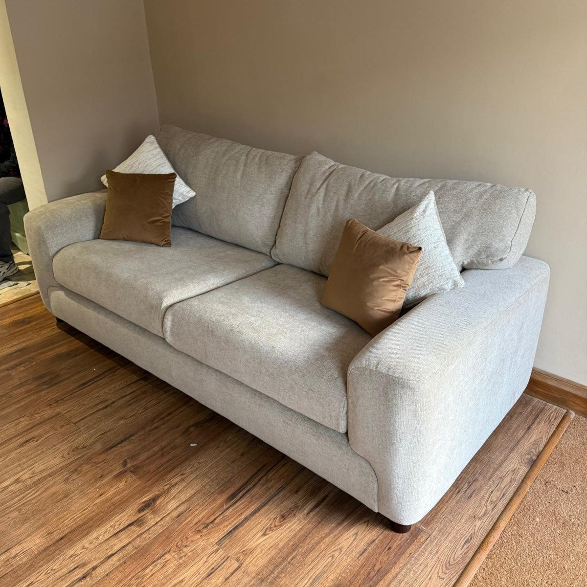 Eden 3 Seater Sofa in Sand Lebus
