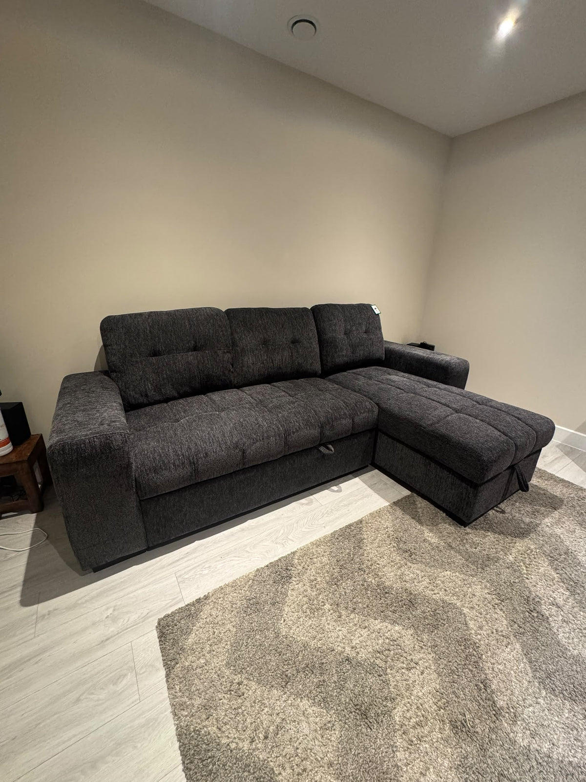 Amalfi Universal Corner Sofa Bed in Grey