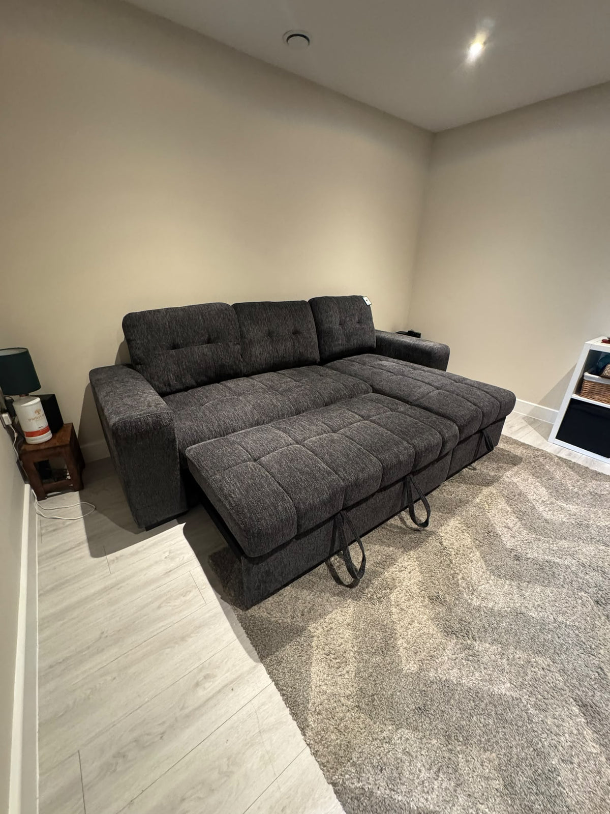 Amalfi Universal Corner Sofa Bed in Grey
