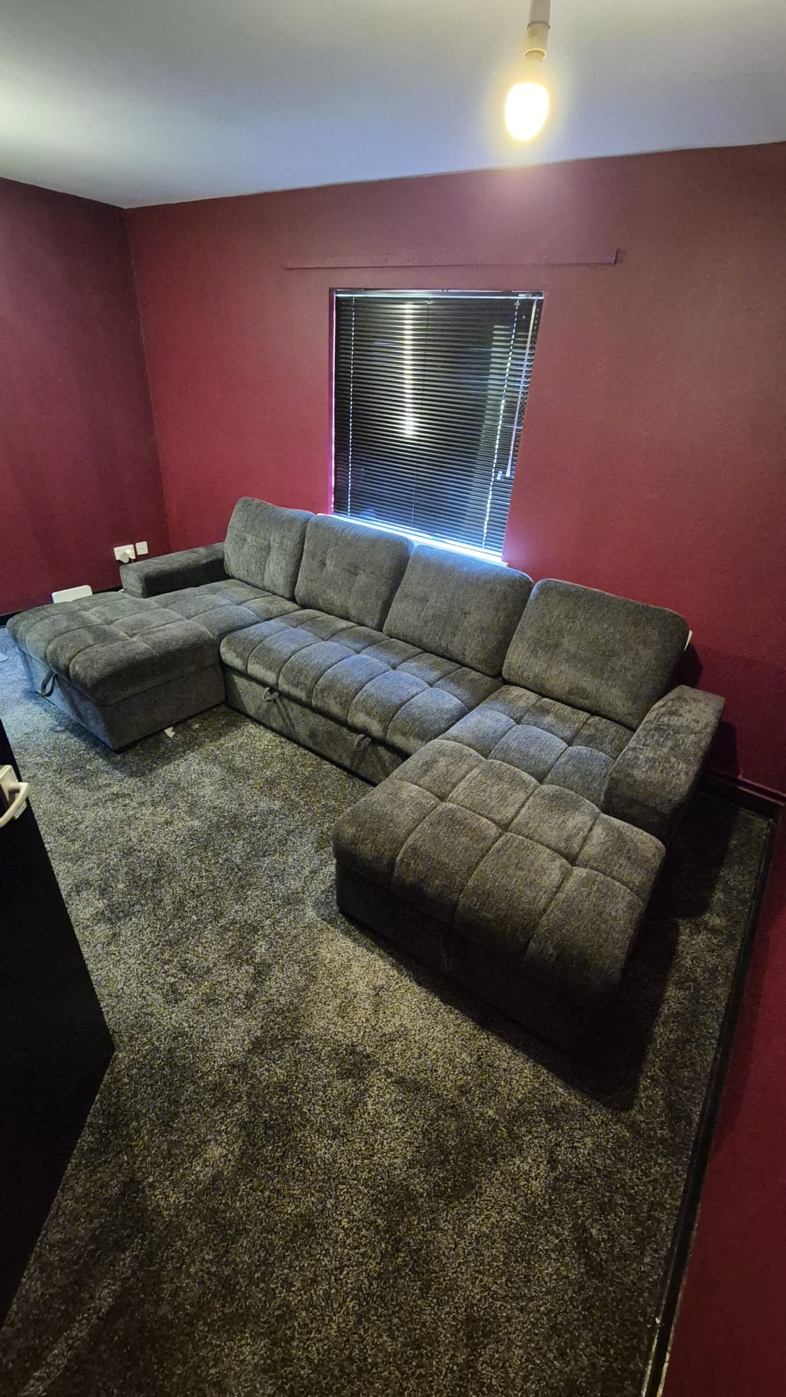 Amalfi U Shape Sofa Bed in Teal