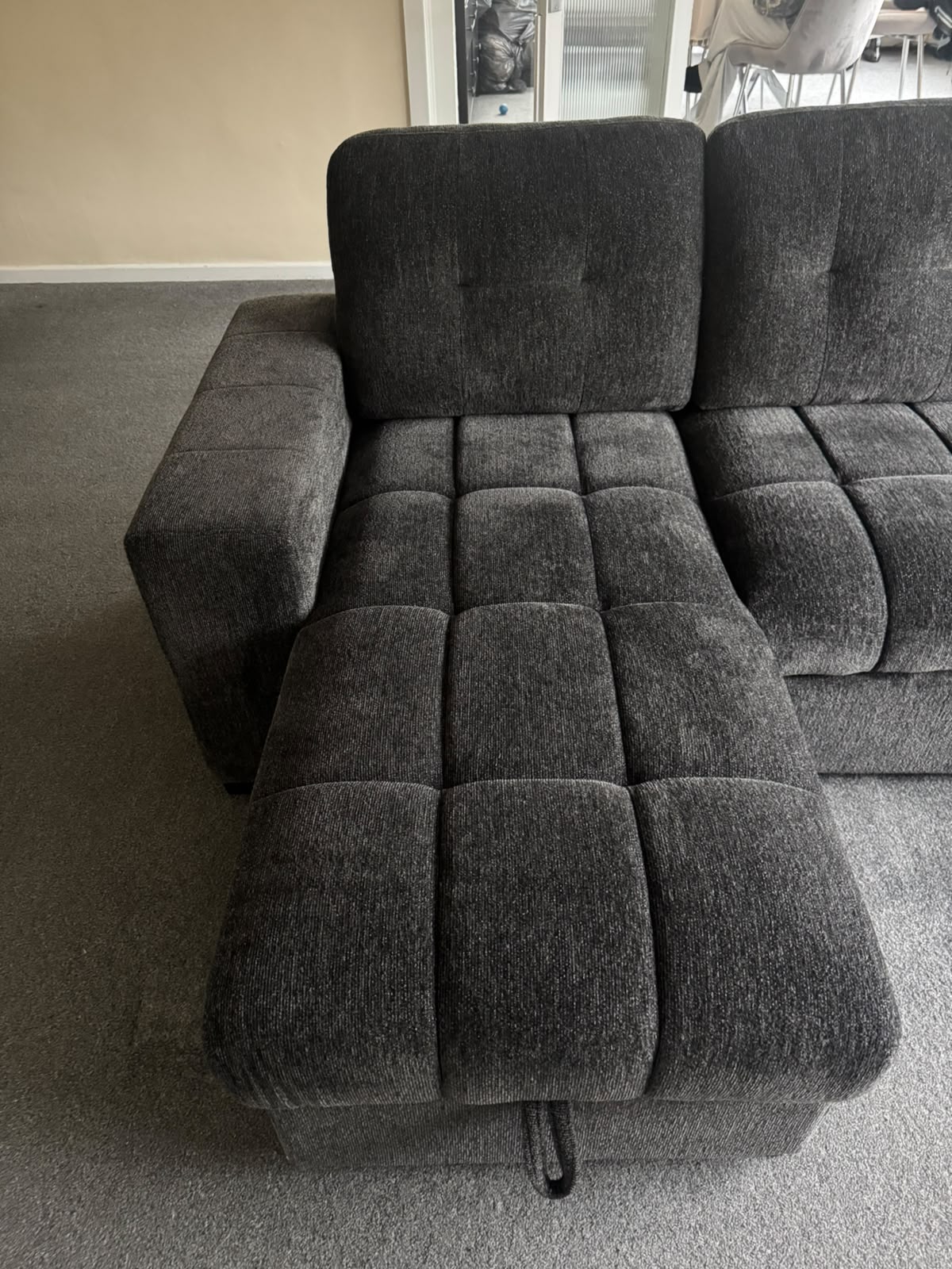 Alfie Universal Corner Sofa Bed in Grey