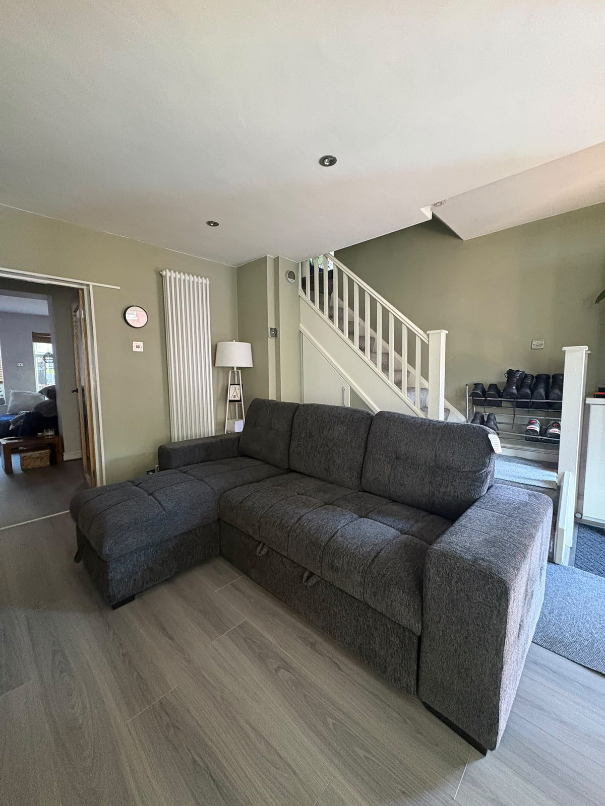 Amalfi Universal Corner Sofa Bed in Grey